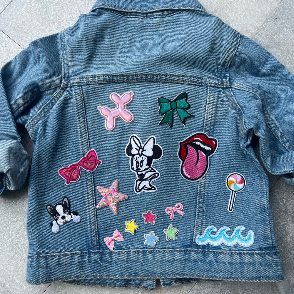 My nanny is making these adorable custom jackets